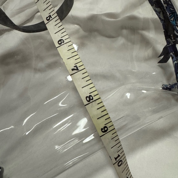 Vera Bradley - Clear Travel Tote with Black Trim and Printed Handles - Picture 4 of 5